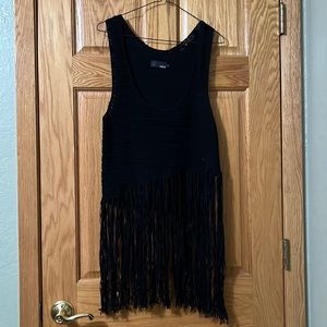 FALA Knit Tank with Fringe Front